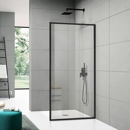 Shower Framed Glass Panel, 5/16" Tempered Glass Shower Door, Fit by SHOWERBATHTUBDOORSDEVELOPER