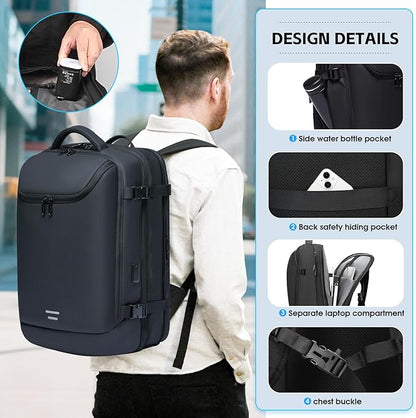 Vacuum Backpack Travel with Pump, 40L Expandable Carry on Compression Backpack - Image 8