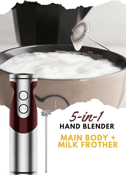 MegaWise Pro Titanium Reinforced 5 in1 Immersion Hand Blender, Powerful - Image 5