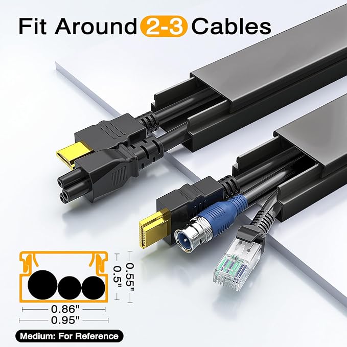 Cable Hider, 157in Delamu Cord Hider Wall - Image 4
