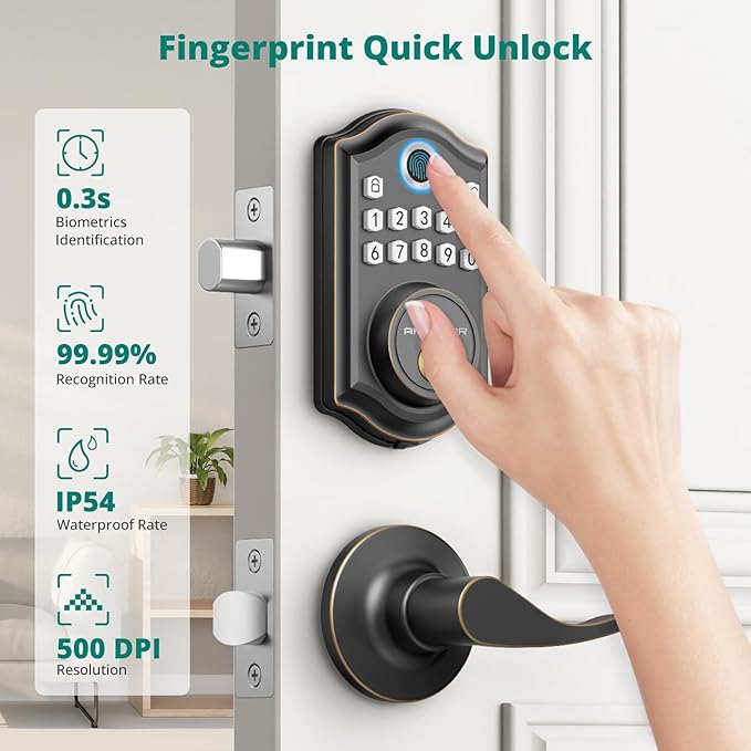 DS10 Pro Keyless Entry Door Lock - Image 2