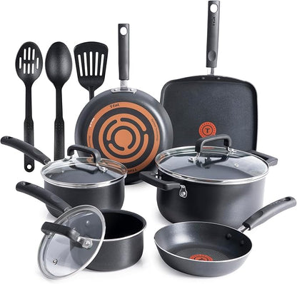 T-fal Signature Nonstick Cookware Set 12 Piece, Oven Broiler Safe 350F by T-falbrand