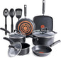 T-fal Signature Nonstick Cookware Set 12 Piece, Oven Broiler Safe 350F by T-falbrand