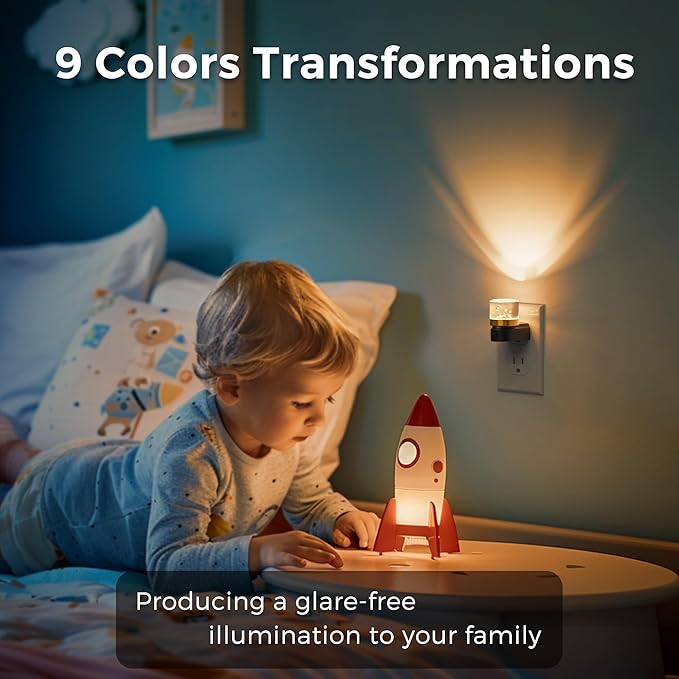 L LOHAS LED Night Light, Night Lights Plug into Wall, Color Changing Nursery - Image 4