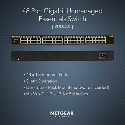 NETGEAR 48-Port Gigabit Ethernet Unmanaged Essentials Switch - Image 2