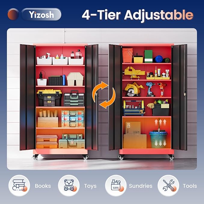 Yizosh Metal Garage Storage Cabinet - Image 5