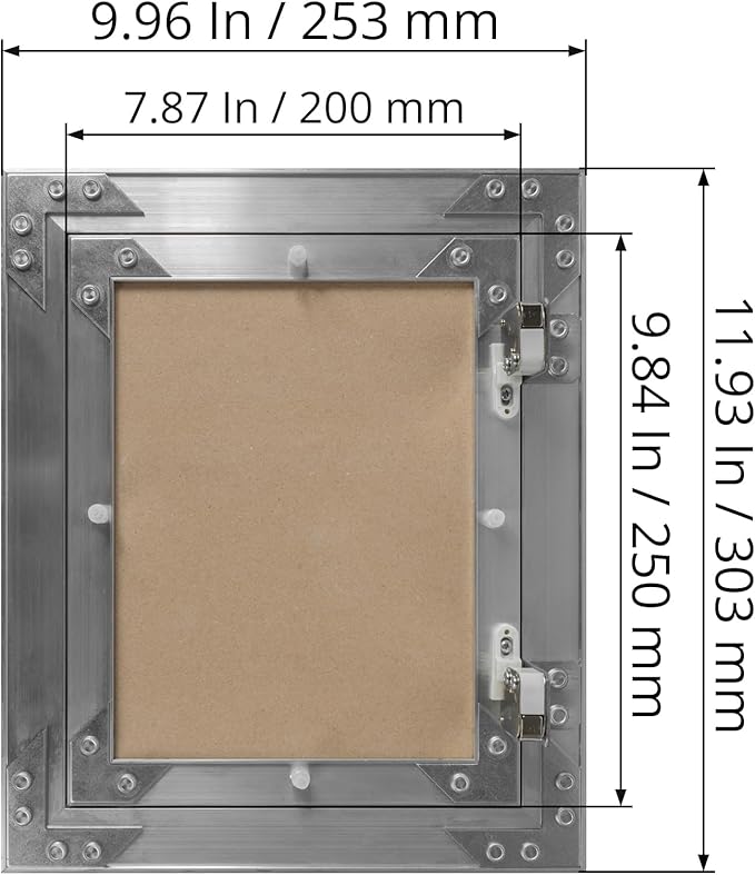 8" x 10" Inch Aluminum Drywall Access Panel - Image 5