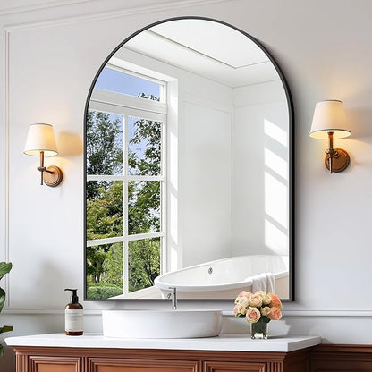 CIRCUMI Arched Wall Mirror, Metal Frame, Large Size - Image 2