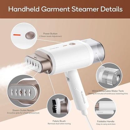 Newbealer Steamer for Clothes, 1200W Travel Steamer - Image 4