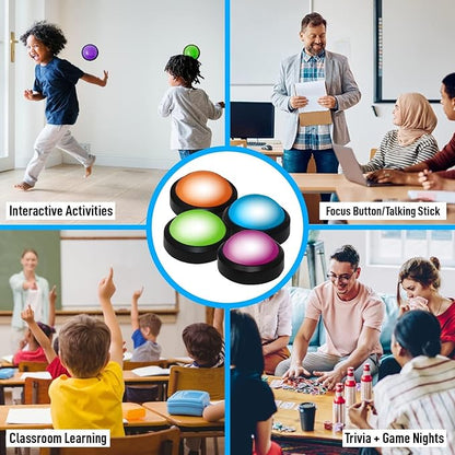 Teacher's Choice Light Up Game Buzzer System, Displays The Winning Player Loud - Image 4