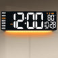 16.5" Large Digital Wall Clock: Wall Mount Decor Clock Large Display by Unknown