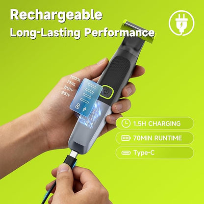 SEIHAI Body Hair Trimmer for Men, Painless Electric Beard Trimmer, Groin - Image 5