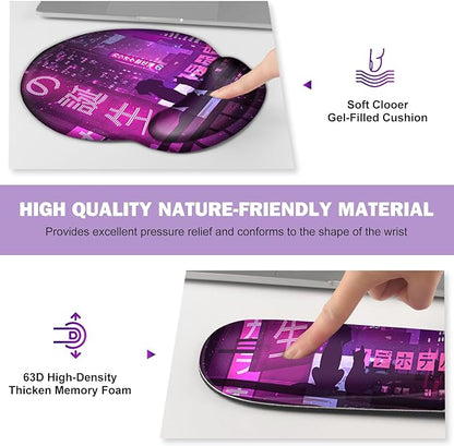 Gaming Mouse Pad, Large Desk Mat, Cute Desk Pad, 4in1 XXL Mousepad + Keyboard - Image 5