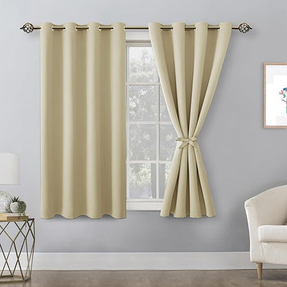 Hiasan Blackout Curtains for Bedroom, 52 x 54 Inches Long - Image 2