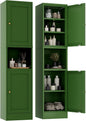 2-Door Metal Storage Cabinet, Tall Slim Pantry Organizer by YAUWOHFactoryOutletsColorfulMetalFurniture