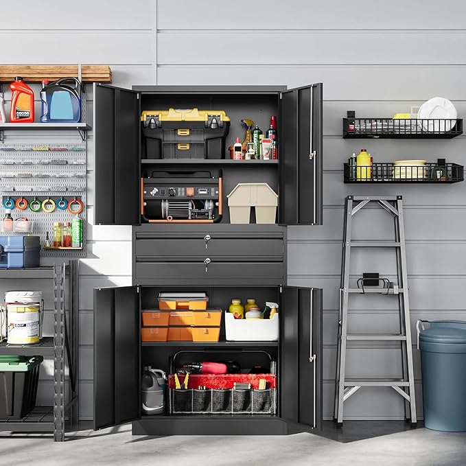 Letaya Metal Garage Storage Cabinet - Image 7