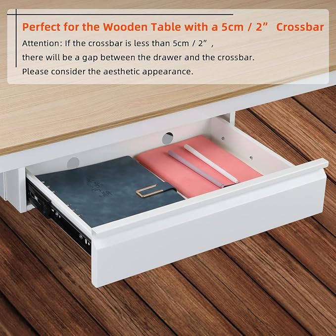 Under Desk Drawer 18", Pull-out Storage Organizer - Image 6