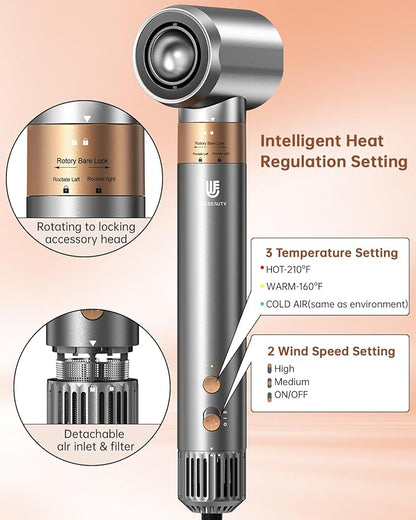 Hair Dryer Brush, webeauty 5 in 1 Professional Hot Air Styling, High-Speed - Image 6