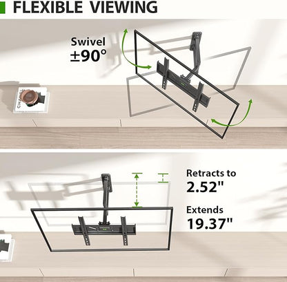 USX MOUNT Corner TV Wall Mount for 26-60 Inch TVs up to 80 lbs, Single - Image 4