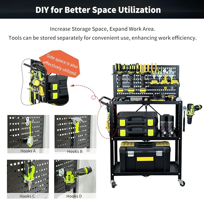 Lumizone Rolling Tool Cart - Image 4