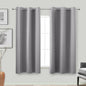KOUFALL 45 Inch Length Kitchen Blackout Curtains Set of 2 Grommet Room by KOUFALL
