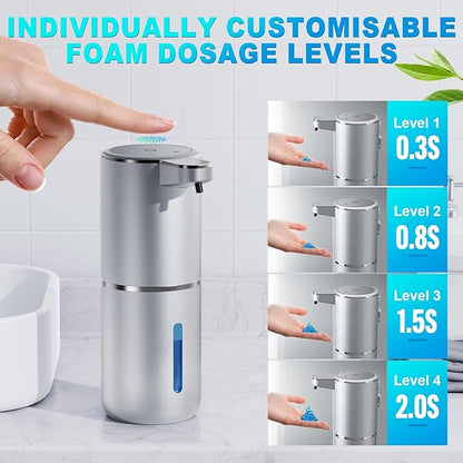 Amyzavls Automatic Liquid Soap Dispenser, 380ml Wall Mount Touchless 4 Gear - Image 3