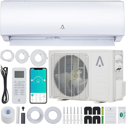 9, 000 BTU 19 SEER2 WiFi Mini Split Air Conditioner & Heat Pump, Inverter Tech by Unknown