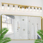DIKAIDA Gold Bathroom Vanity Light, 10-Light Brushed Gold Bathroom Light by DIKAIDALights