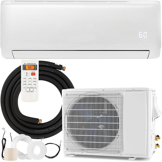RELAX4LIFE Mini Split Ac/Heating System, 12000 BTU Ductless Mini Split Air by RELAX4LIFE