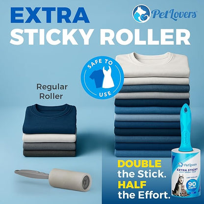 PetLovers Extra Sticky Lint Roller Mega Value Set 450 Sheets - Image 3