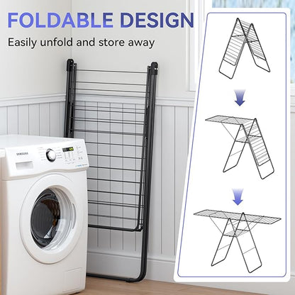 APEXCHASER Clothes Drying Rack, Foldable Oversized Drying Rack Clothing - Image 5