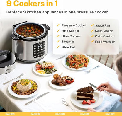 9-in-1 Electric Pressure Cooker, 1000W Instant Multi-Cooker - Image 2
