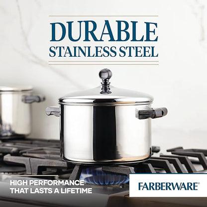 Farberware Classic Stainless Steel 4-Quart Covered Saucepot - Image 4