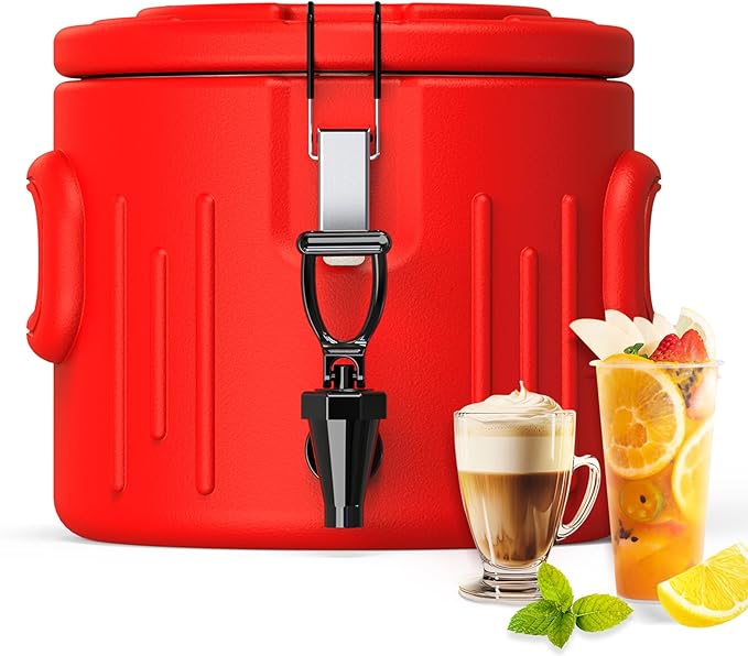 Insulated Beverage Dispenser 2 Gallon, Hot Drink Dispenser by JIVGDN