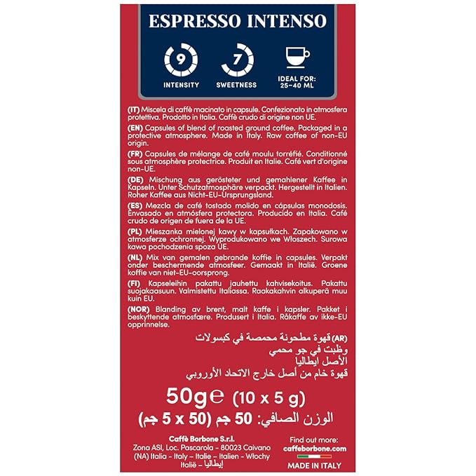 Caffè Borbone Espresso Intenso Aluminum Capsules Compatible - Image 5