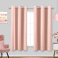 KOUFALL Dusty Pink Rose Curtains by KOUFALL