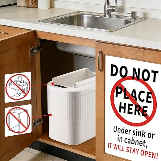 Sensor Hanging Trash Can with Lid 2.5 Gallon, Motion Sensor Garbage Can - Image 2