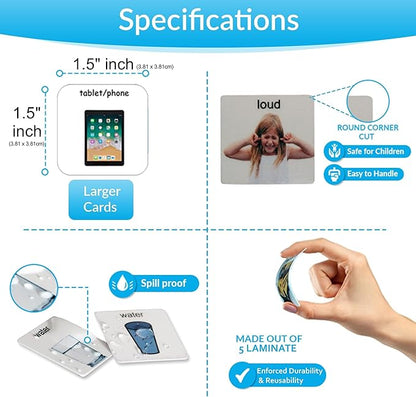 Visual Communication Book, 162 ASD Photo Picture Cards: Autism Language - Image 6