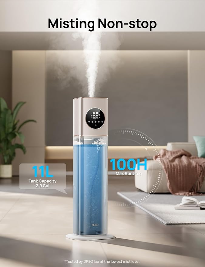 DREO HM735S 11L Smart Humidifier Large Room 700 ft², 100H Cool Mist Air - Image 3