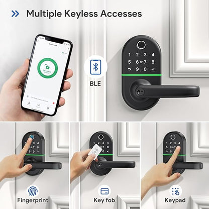 Smart Keypad Door Lock with Handle: NICE DIGI Keyless Entry Electronic Lock - Image 2