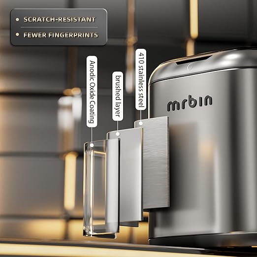 MRBIN Automatic Adsorption Metal Trash Can - Image 4