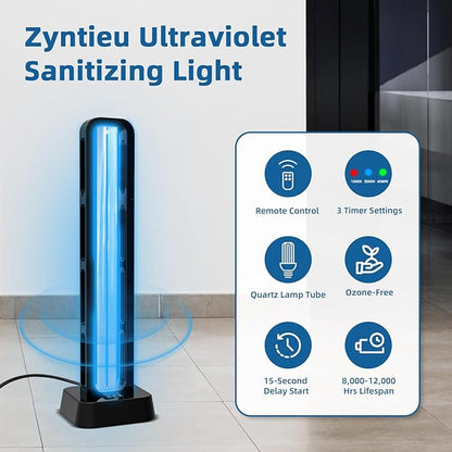 69W UV Light Sanitizer with Remote Control and 3 Timers – Home Disinfection - Image 4