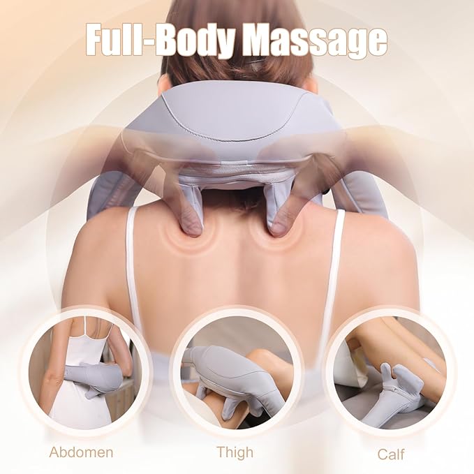 Electric Shiatsu Back and Neck Massager, Cordless Shoulder Massager - Image 6