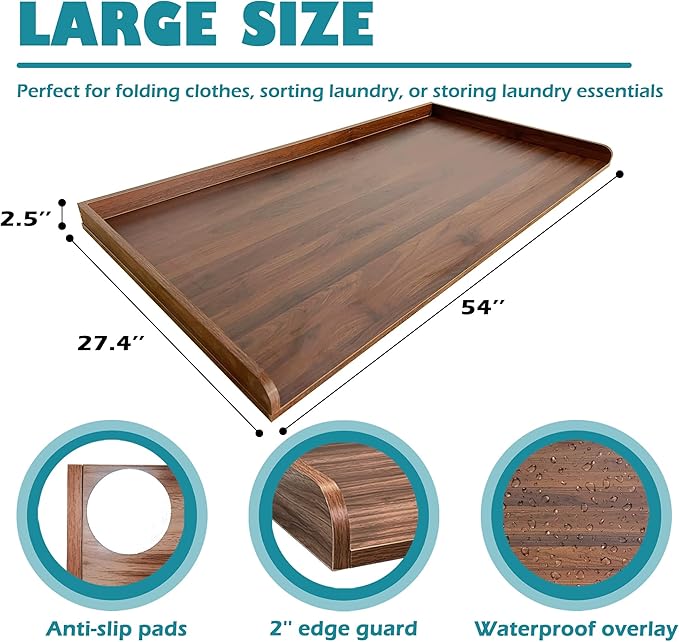 Royxen Laundry Countertop Solid Wood, Countertop - Image 3