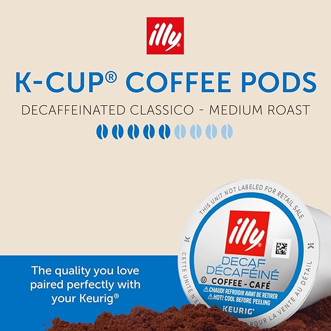 illy Decaf Coffee K Cup, Pods for Keurig Machines, Classico Decaffeinated - Image 2