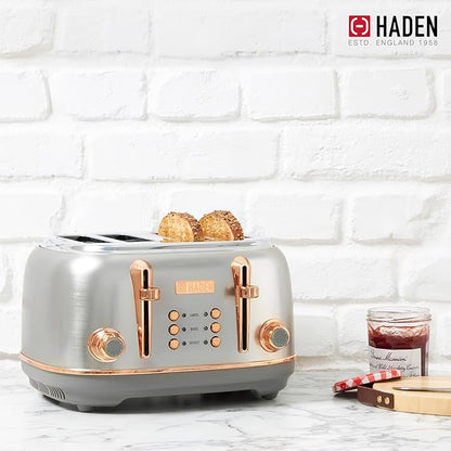 Haden Heritage 4 Slice Wide Slot Stainless Steel Toaster - Image 7