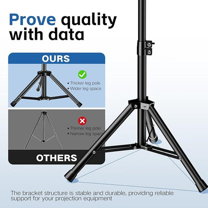 Projector Stand, 33LB Load Bearing & 22-55" Height Adjustable, - Image 4