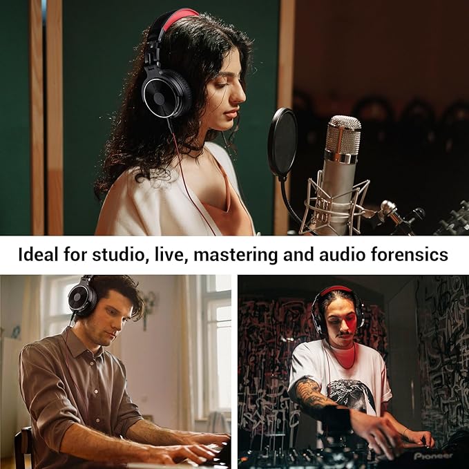 OneOdio Wired Over Ear Headphones Studio Monitor & Mixing DJ Stereo Headsets - Image 6