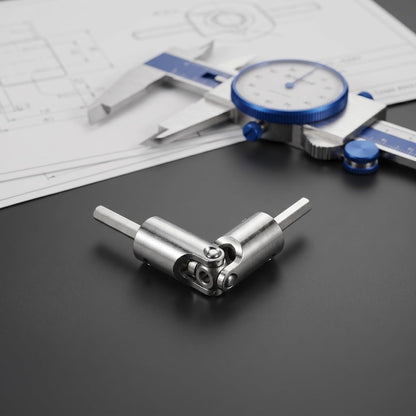 BESTOYARD Universal Joint Coupler for Awnings and Shutters, Aluminium Alloy Shaft Coupling with Smooth Operation and Silent Performance, Compact Structure Suitable for Patios and Workplaces