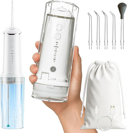 Portable Water Flosser for Teeth Cleaning – Travel Size, Compact & Cordless by desiredtools%C2%AE
